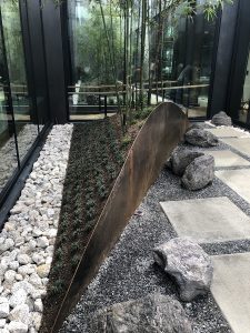 Entry way atrium indoor landscape